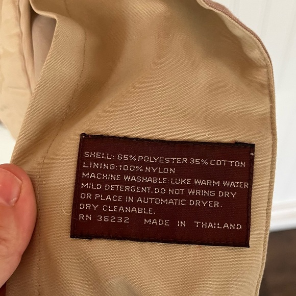 Vintage Mauve Trench Coat Belted Faux Fur Lined Light Purple Weather Resistant - Picture 15 of 15